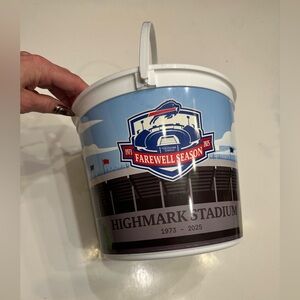 RALPH WILSON Highmark Stadium Farewell NFL BUFFALO BILLS Season POPCORN Bucket